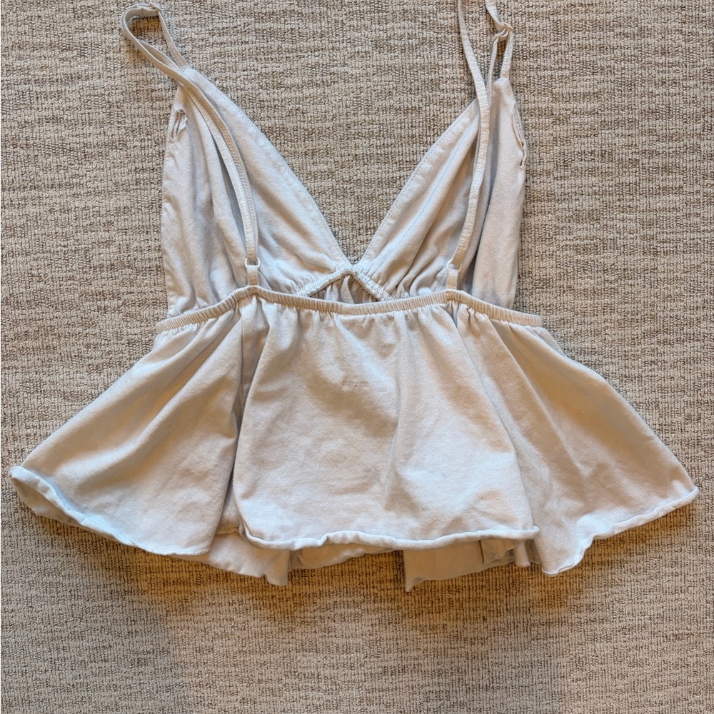 Wild Fable White Peplum Top
